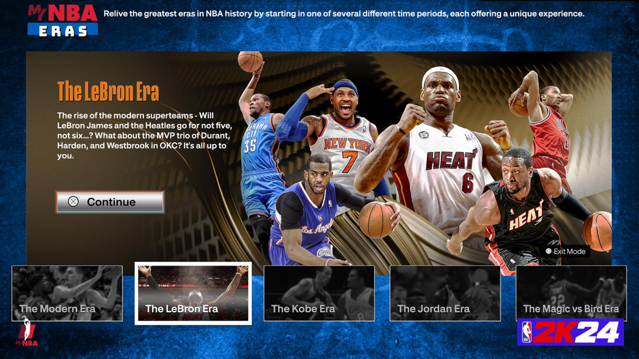 My hope is Eras are permanent in MyNBA mode, even if we can't really expect another playable era until several years from now.